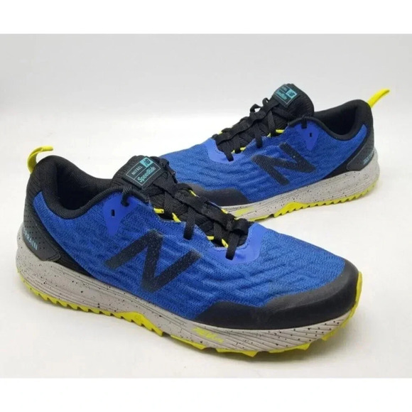 New Balance FuelCore Nitrel V3 Trail Cobalt Blue Black Men's Size 10 NO INSOLES - Picture 1 of 10